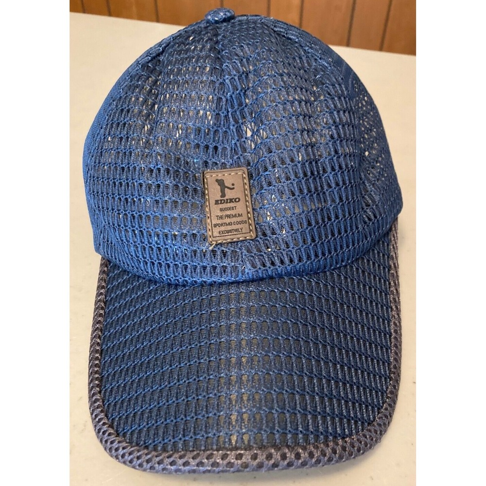 New Men's Ediko Mesh Ball Cap Hat, Blue